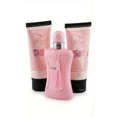 Delilah Gift Set by Fragrance Couture – Eau de Parfum + Lotion + Shower Gel