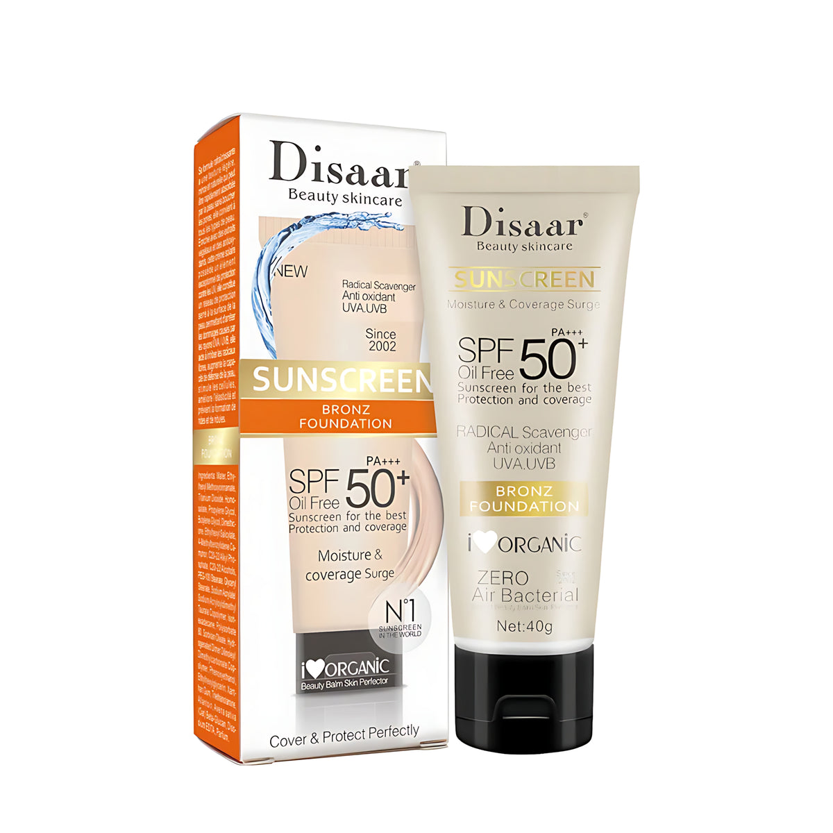 Disaar Beauty Skincare Sunscreen Bronzing Foundation SPF 50+ PA+++ – 40g