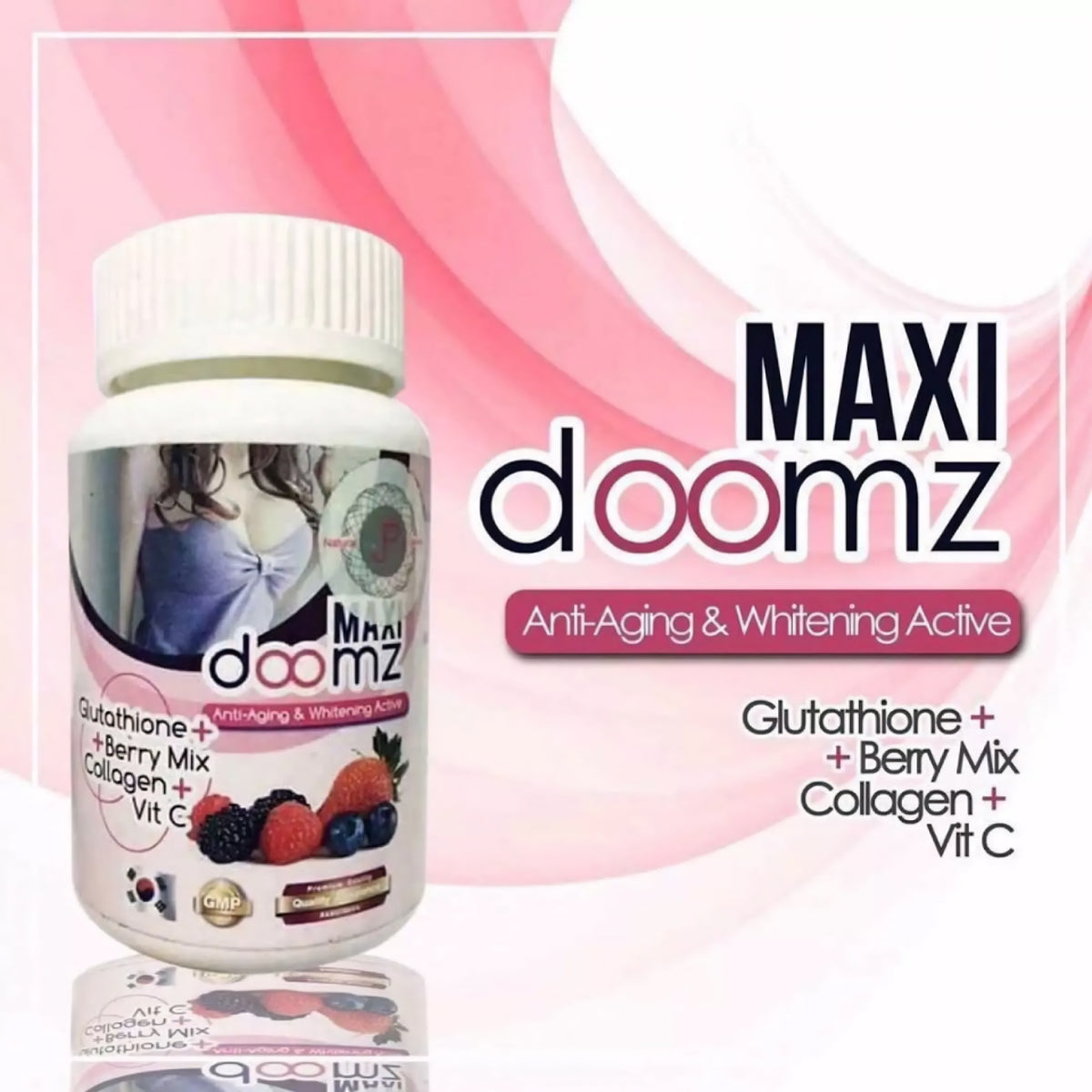 Maxi Doomz Glutathione Dietary Supplement 30 Capsules – Sige Mart UAE