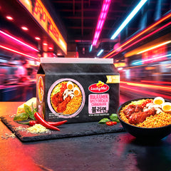 Lucky Me! Bulramen Spicy Chicken Carbonara Stir-Fried Noodles – 6 x 60g