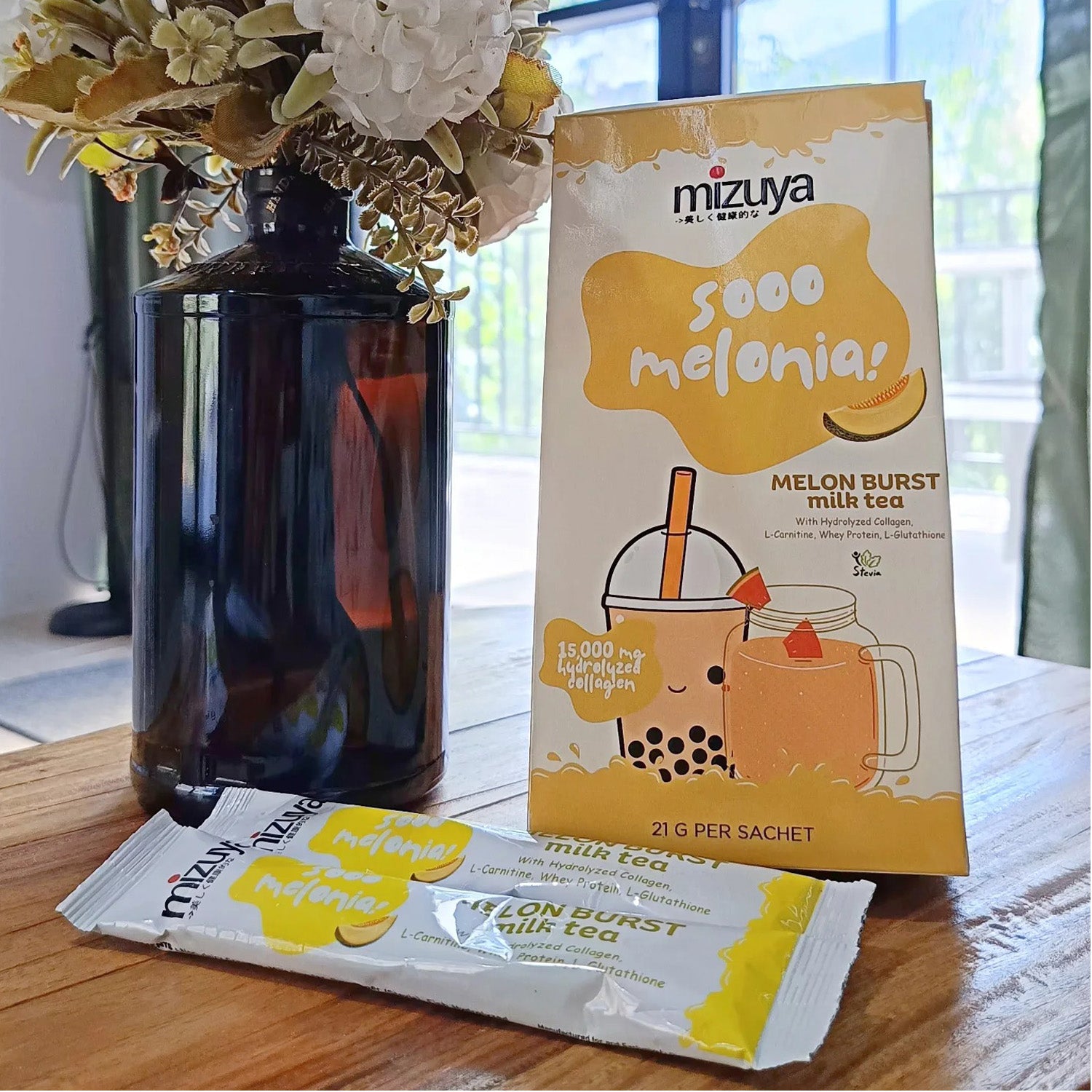 Mizuya Sooo Melonia! Melon Burst Milk Tea - 21g × 10 Sachets