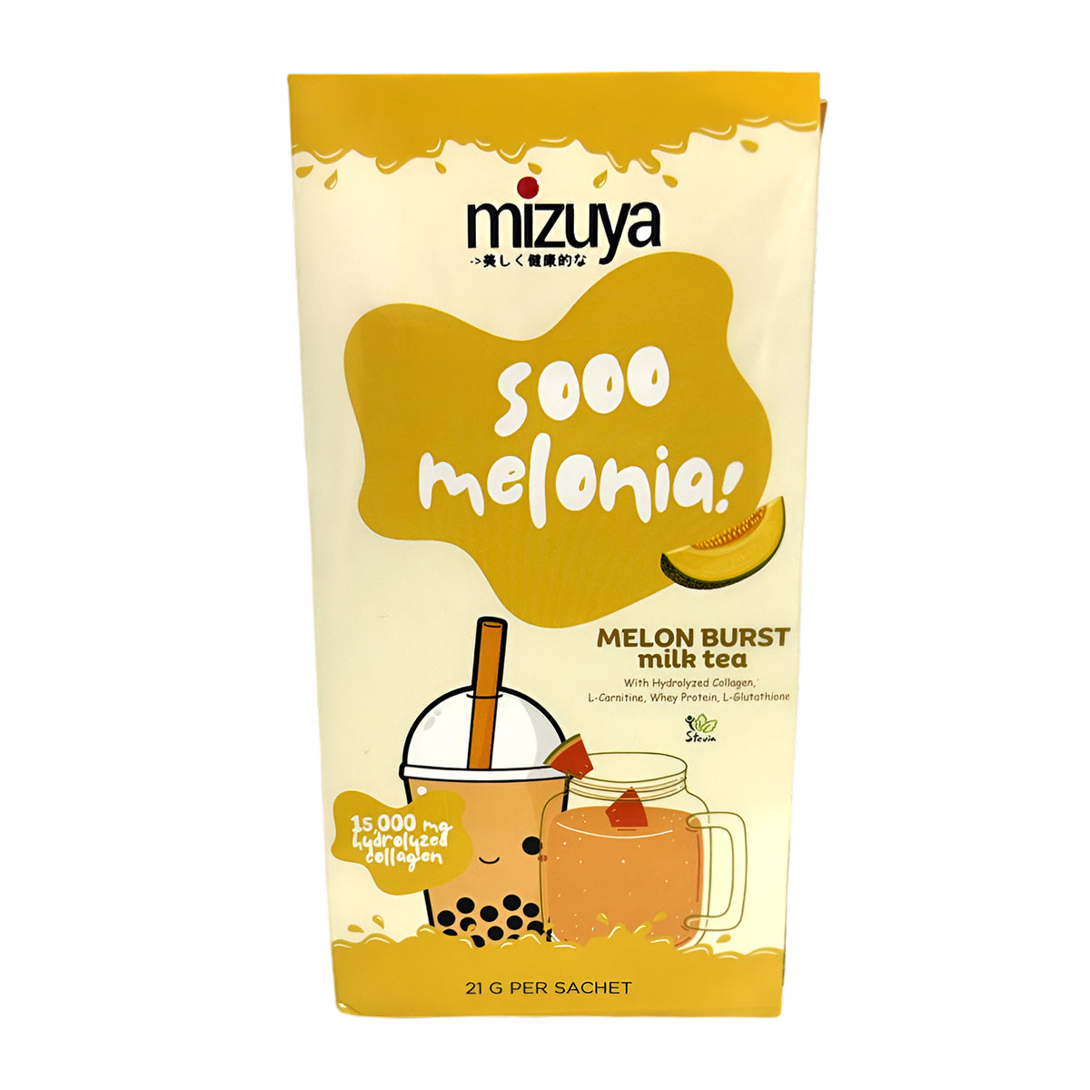 Mizuya Sooo Melonia! Melon Burst Milk Tea - 21g × 10 Sachets