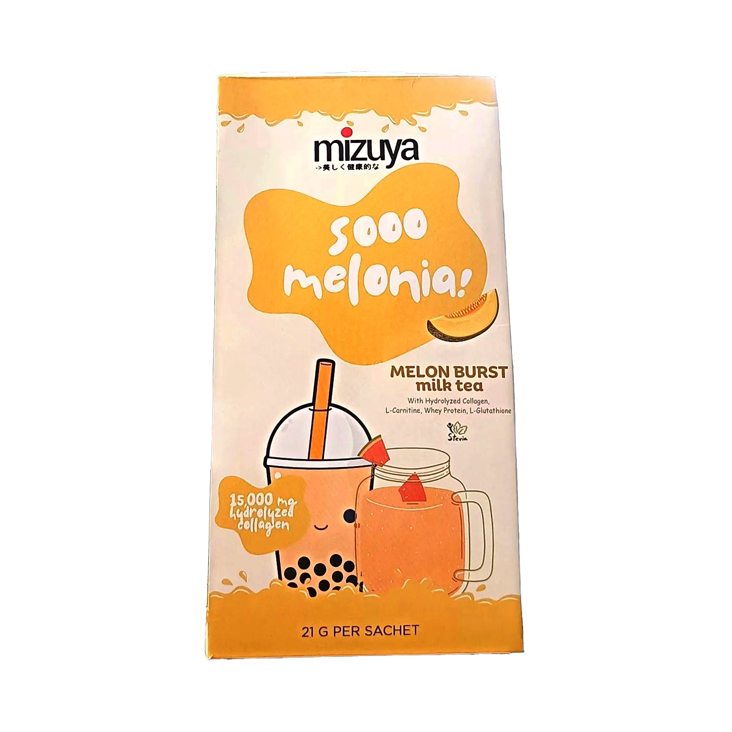 Mizuya Sooo Melonia! Melon Burst Milk Tea - 21g × 10 Sachets