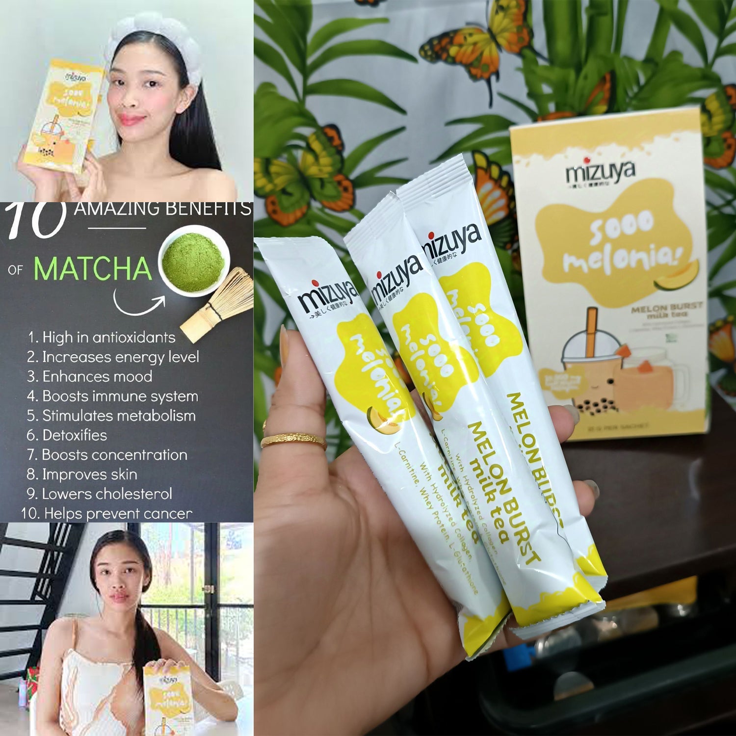 Mizuya Sooo Melonia! Melon Burst Milk Tea - 21g × 10 Sachets