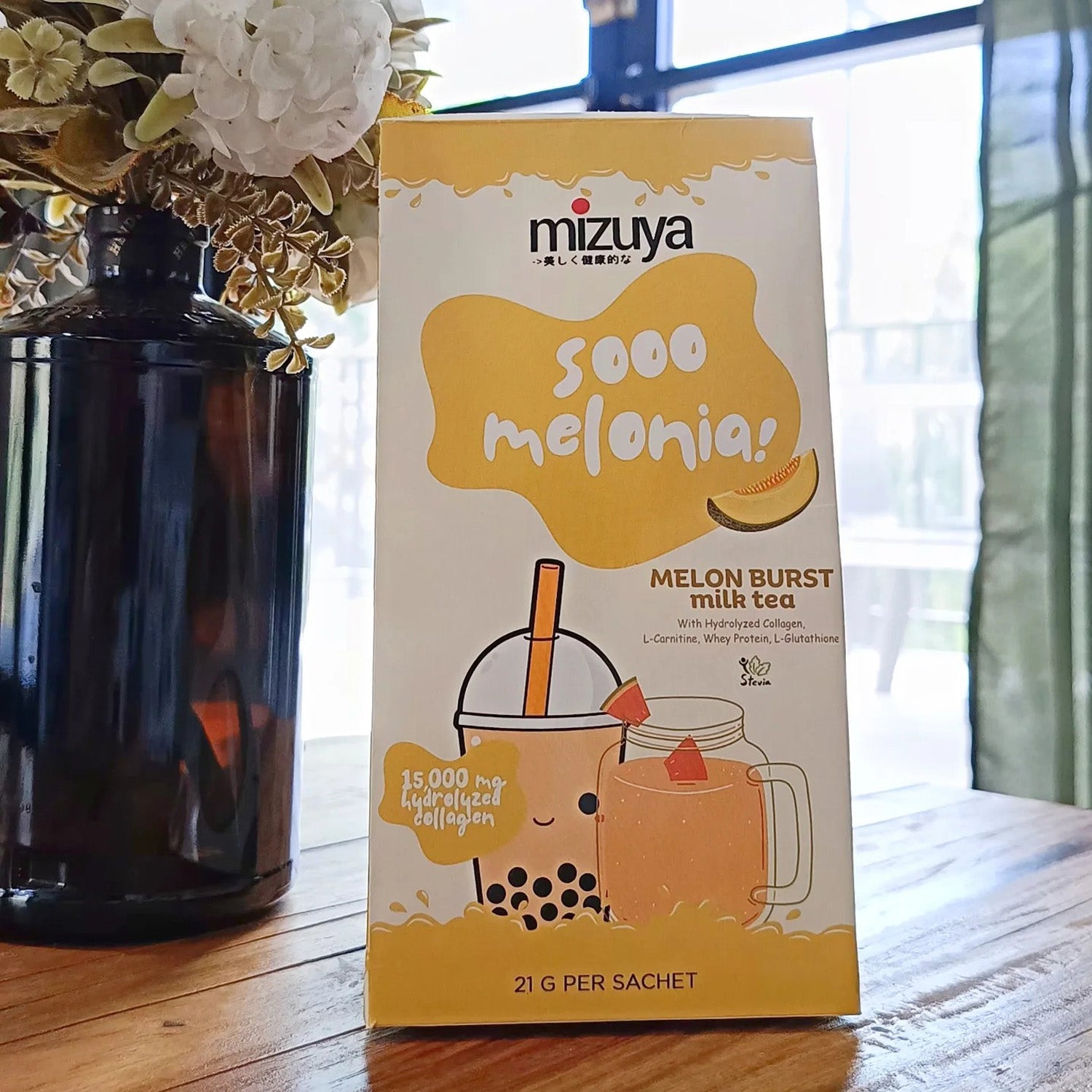 Mizuya Sooo Melonia! Melon Burst Milk Tea - 21g × 10 Sachets