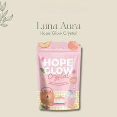 Luna Aura Hope Glow Crystal Peach Glutathione Juice Drink – 10 Sachets (18g each)