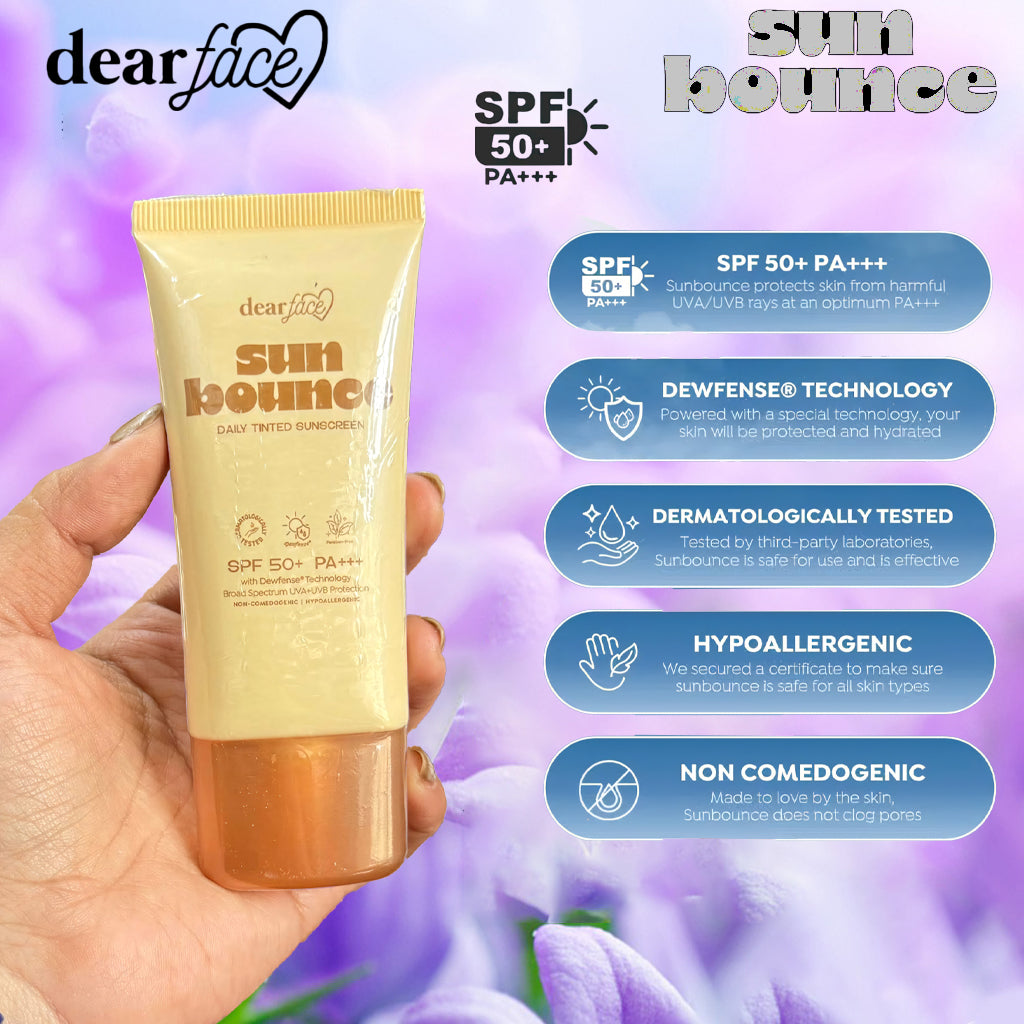 Dear Face Sunbounce Daily Tinted Sunscreen SPF50+ PA+++ – 50ml
