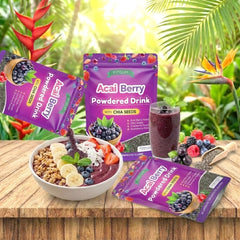 Fitgum Acai Berry Powdered Drink with Chia Seeds – 40g (3 Pcs Combo)