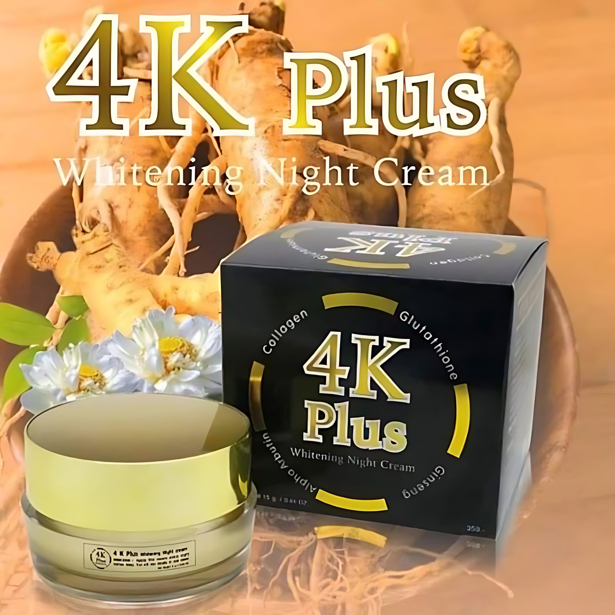 4K Plus Whitening Night Face Cream - 20g