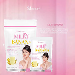 S&J Beauty Milky Banana – 15g x 10 Sachets (150g Total)