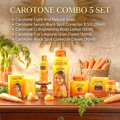 Carotone Light & Natural Brightening COMBO – 5-Piece Set