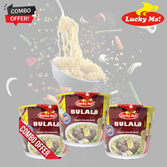 Lucky Me! Bulalo Instant Noodle Soup Cup – 40g (Combo Pack)