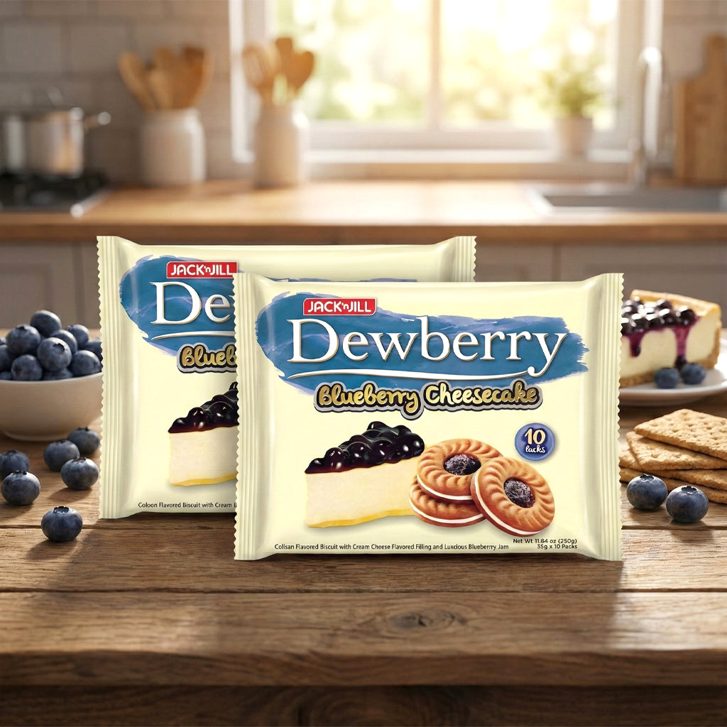 Jack ‘n Jill Dewberry Blueberry Cheesecake Biscuits – 330g (BUY 1 GET 1 OFFER)