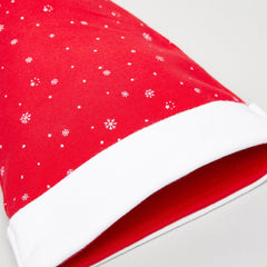 Christmas Hat – Santa Hat (Red Plush Glitter Star-Shaped)