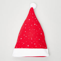 Christmas Hat – Santa Hat (Red Plush Glitter Star-Shaped)