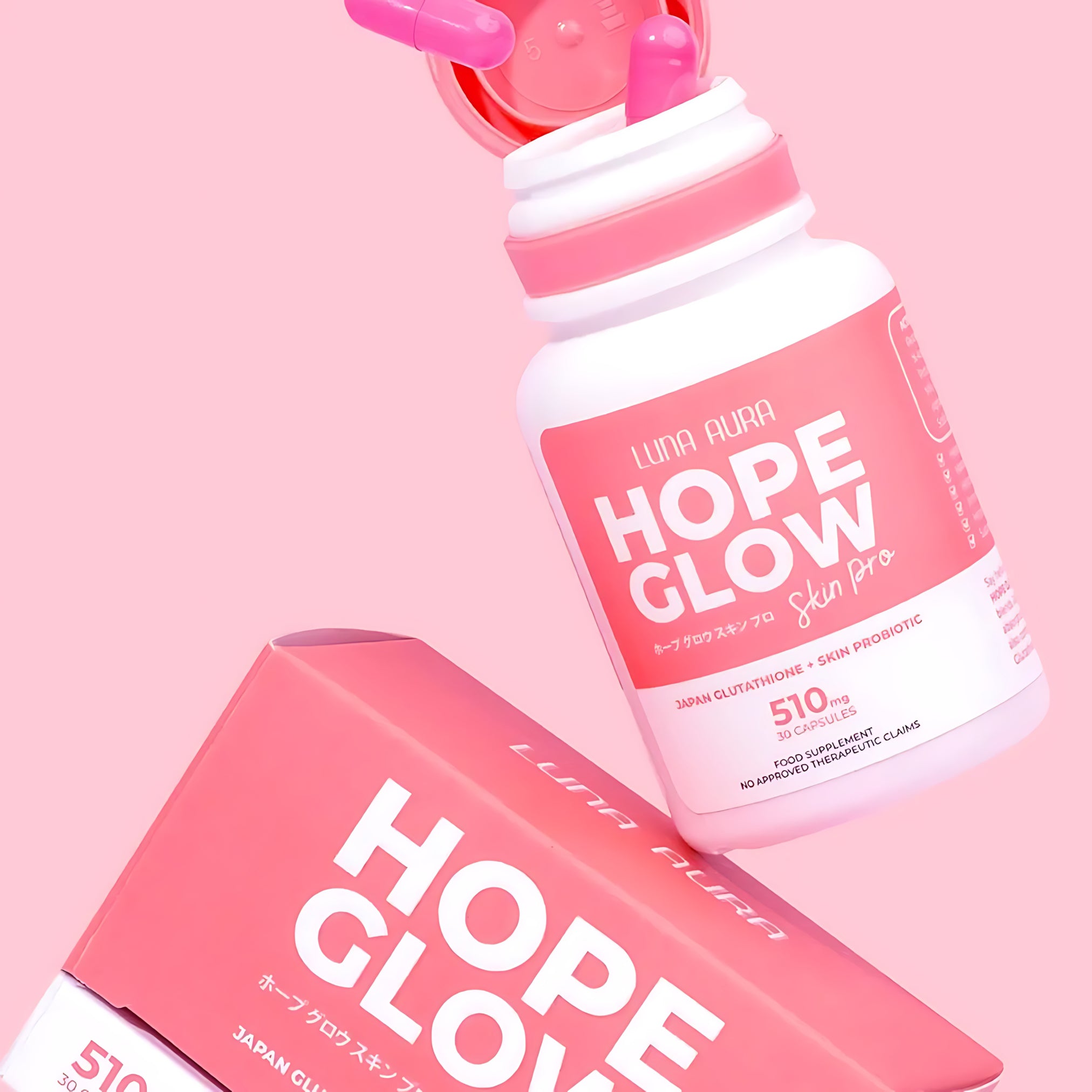 Luna Aura Hope Glow Skin Pro – Japan Glutathione + Skin Probiotic (30 Capsules)