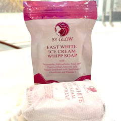 SY Glow Fast White Ice Cream Whipp Soap - 125g