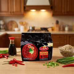 Lucky Me! Bulramen Spicy Chicken Stir-Fried Noodles – 6 x 60g