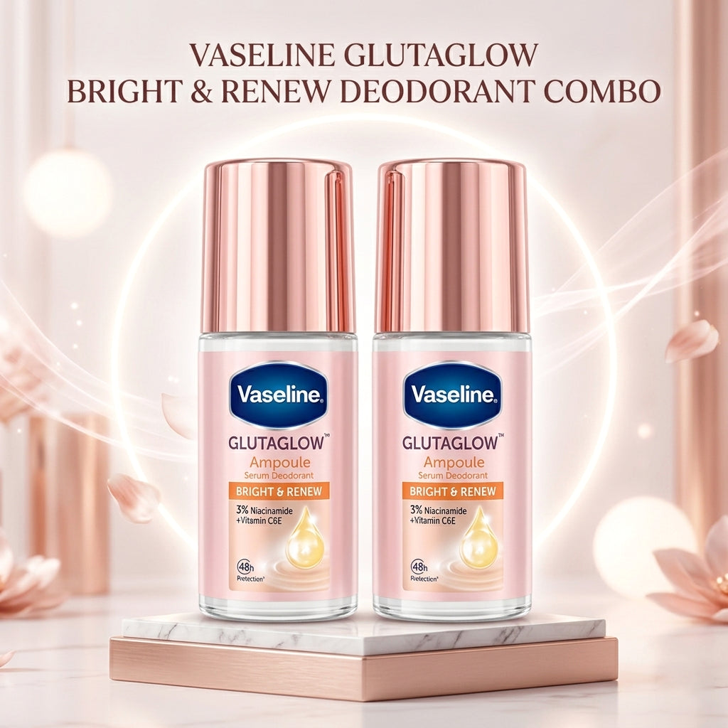 Vaseline GlutaGlow Bright & Renew Ampoule Serum Deodorant Combo