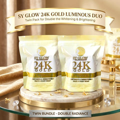 SY GLOW 24K Gold Luminous Brightening Soap Duo