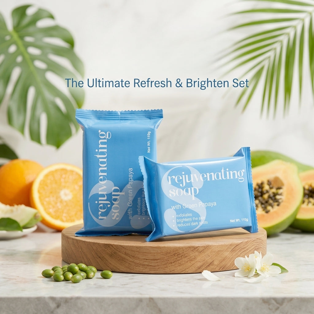SkeenCare Rejuvenating Soap with Green Papaya 110g - Combo