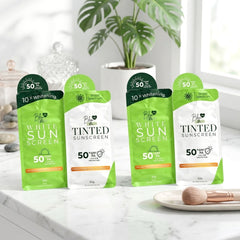 Blem Dr. White & Tinted Sunscreen SPF 50 PA+++ Duo Pack - 1+1 (COMBO)