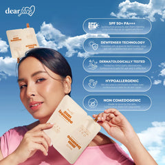 Dear Face Sunbounce Daily Tinted Sunscreen SPF50+ PA+++ – 30ml (Twin Pack)