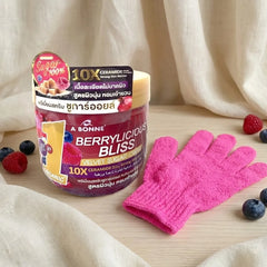 A Bonné Berrylicious Bliss Velvet Sugar Crush + FREE Finger Bath Towel Gloves