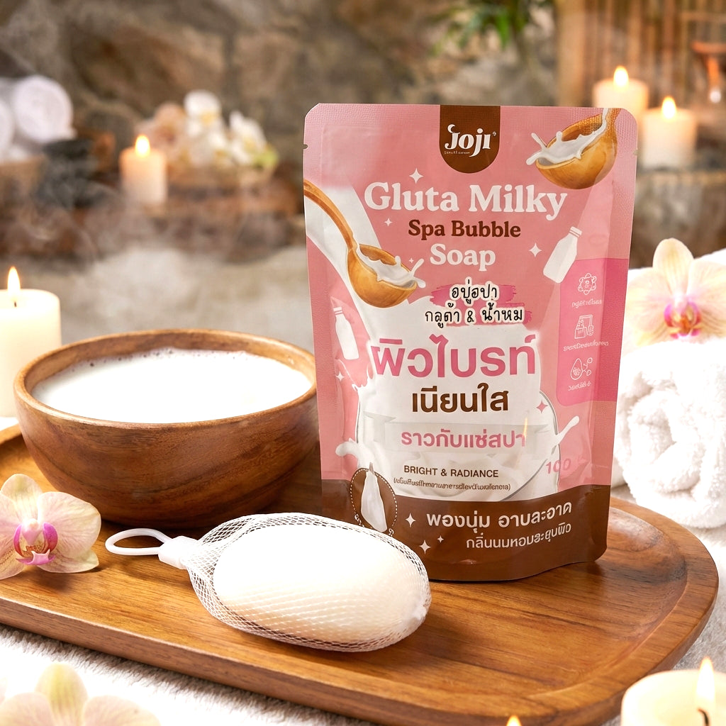Joji Secret Young Gluta Milky Spa Bubble Soap – 100g