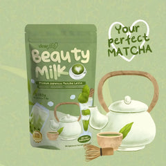 Dear Face Beauty Milk Premium Japanese Matcha Latte Drink - 180g