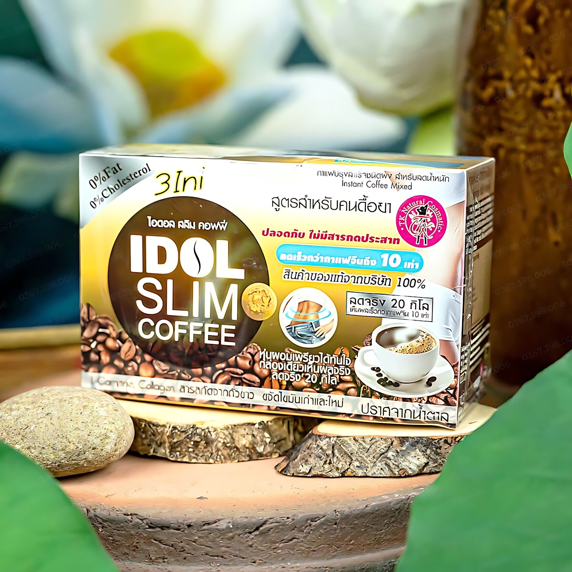 Idol Slim Coffee 3in1 – Weight Loss Coffee from Thailand 10 sachets (15g each)