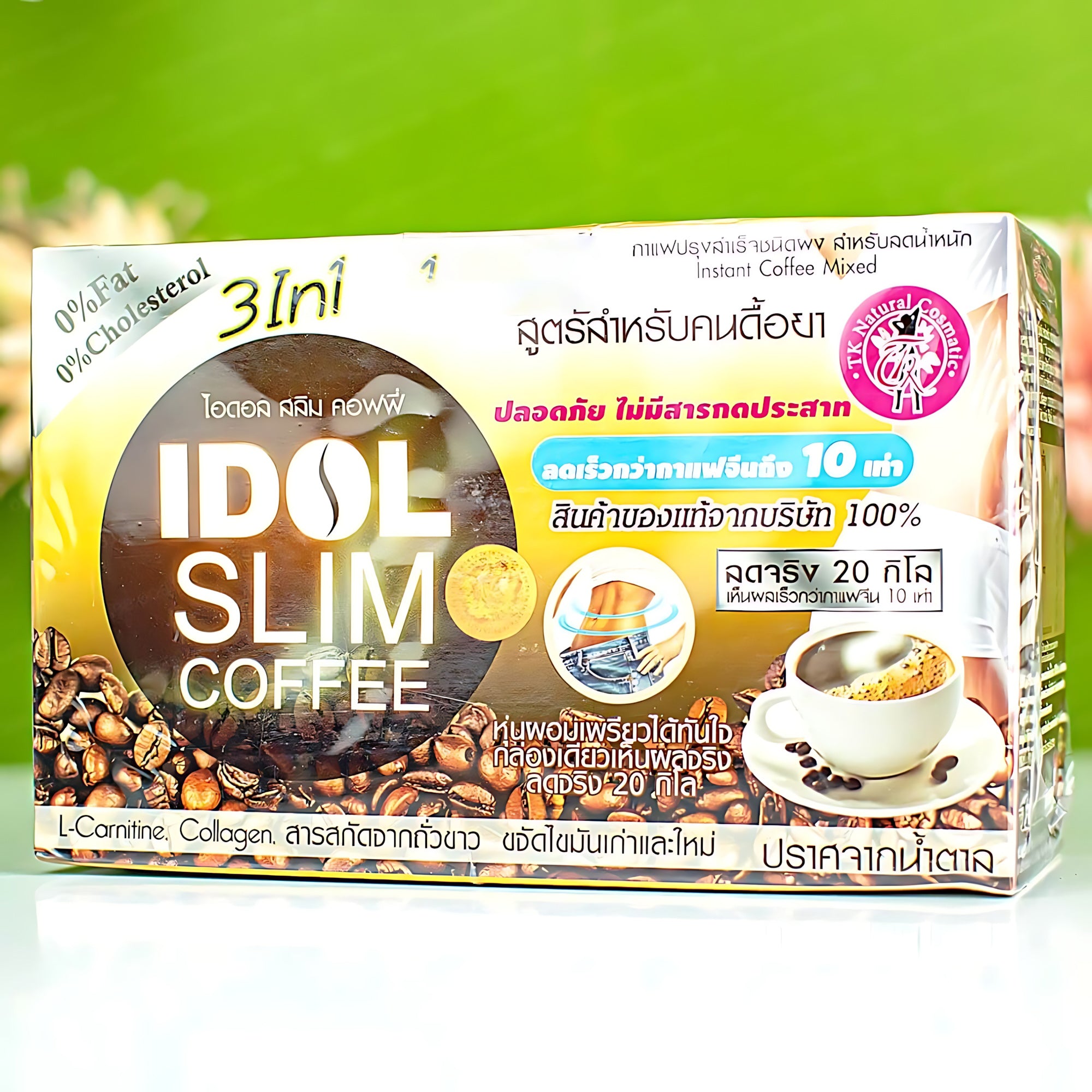 Idol Slim Coffee 3in1 – Weight Loss Coffee from Thailand 10 sachets (15g each)