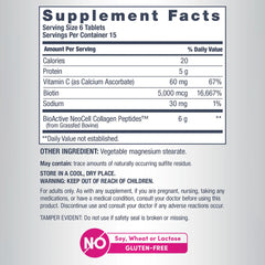 NeoCell Grassfed Collagen Peptides + Vitamin C & Biotin – 180 Tablets