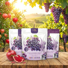 Manee Gluta Camu Zinc Grape Flavour (20 Sachets × 10g each) - (3 Pcs Combo)