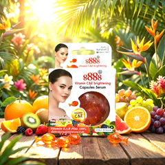 8888 Vitamin C & E Brightening Capsules Serum - 30 Capsules