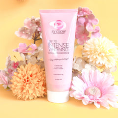 SY Glow Intense Whitening Lotion SPF 70 with Alpha Arbutin & Glutathione – 250ml