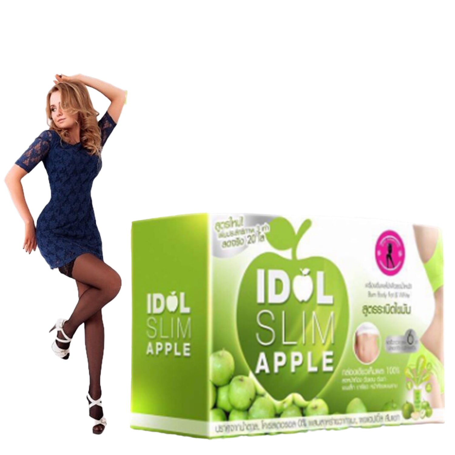 Idol Slim Apple Fat Burn Slim Body Delicious Powder Juice Drink