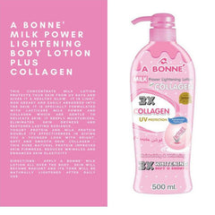 A Bonne Milk Collagen Lotion with Uv Protection - 500ml - Pinoyhyper