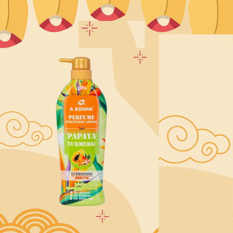 A Bonne Perfume Whitening Lotion With Papaya Tumeric - 500ml - Pinoyhyper