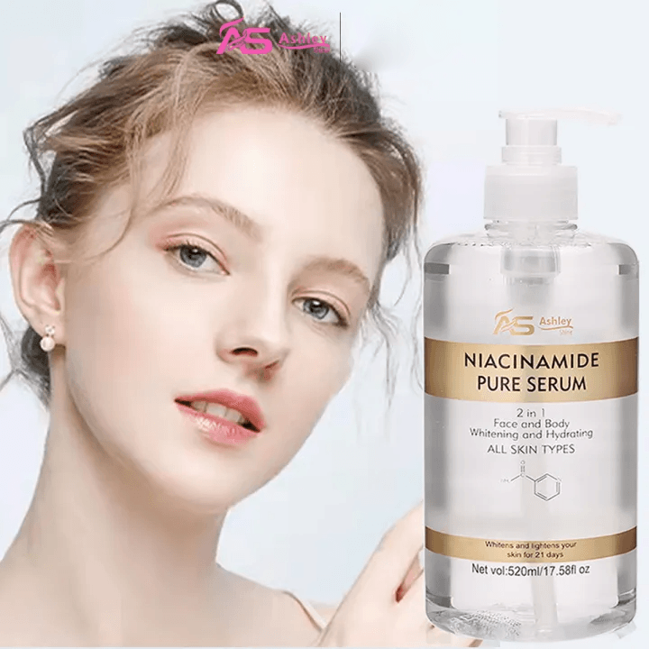 Ashley Shine Niacinamide Pure Serum 2 in 1 Face & Body - 520ml (Original) - Pinoyhyper