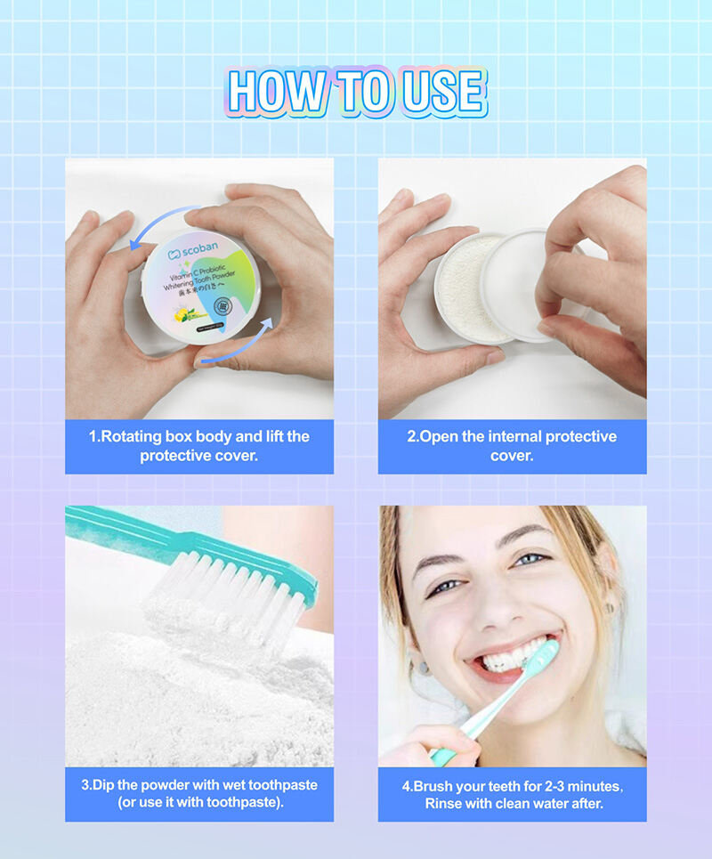 Scoban Tooth Powder Scoban Vitamin C Probiotic Whitening Tooth Powder - 50g – Sige Mart UAE