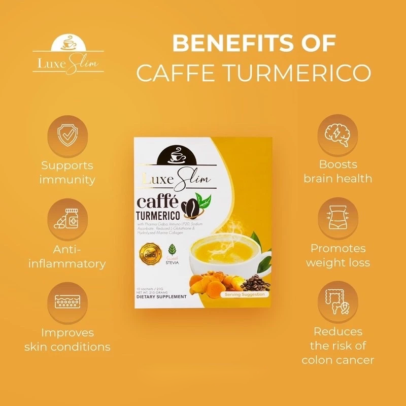 Luxe Slim Caffe Turmerico - 210g