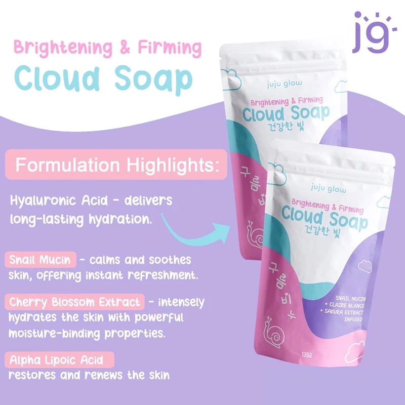 Juju Glow Brightening & Firming Cloud Soap - 135g