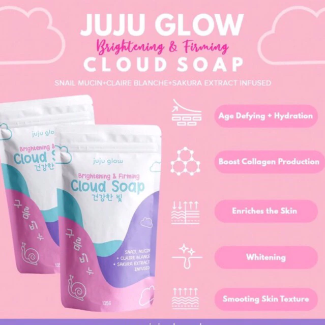 Juju Glow Brightening & Firming Cloud Soap - 135g