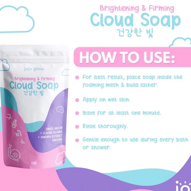 Juju Glow Brightening & Firming Cloud Soap - 135g