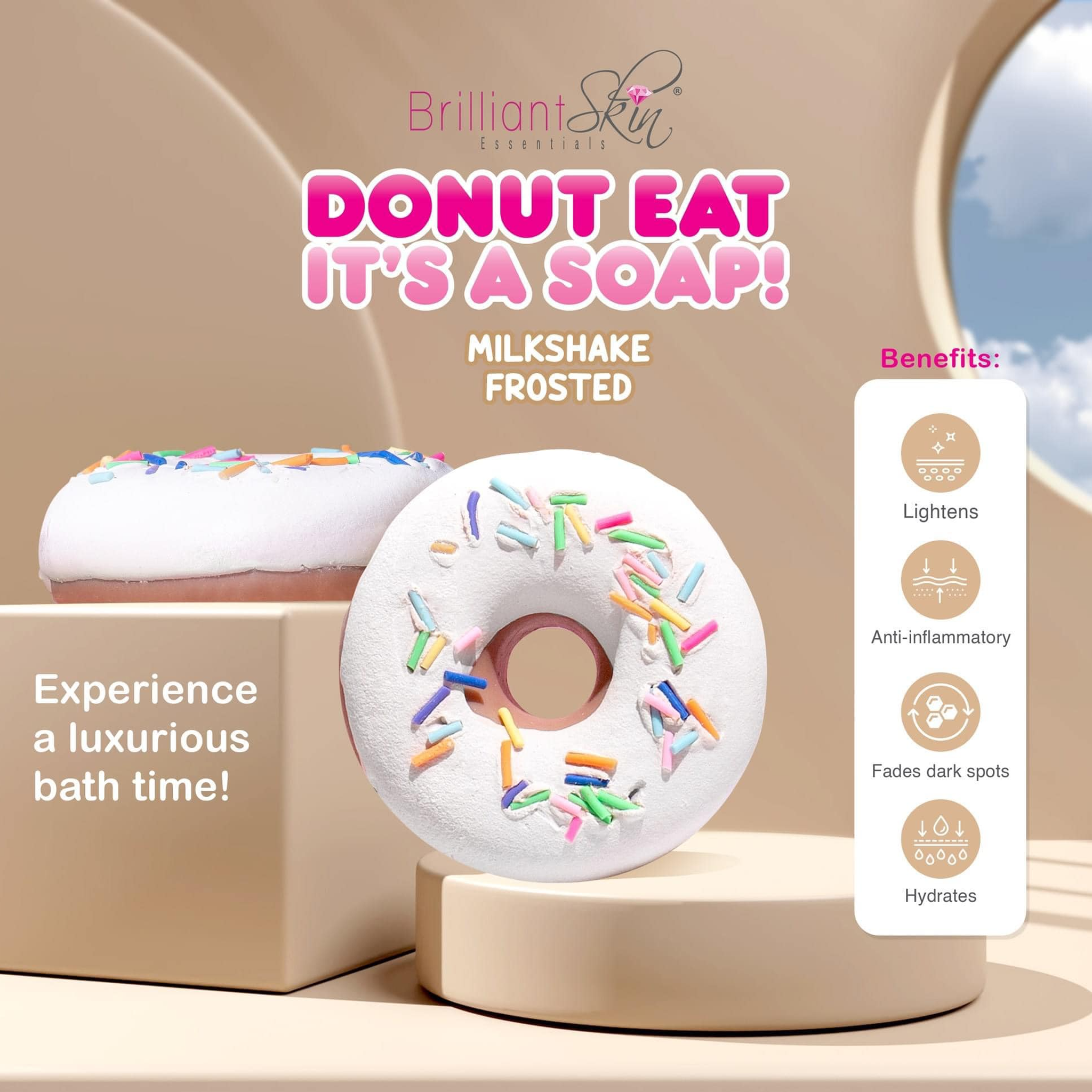 Brilliant Skin Donut Eat Its A Soap Milkshake Frosted - 90g