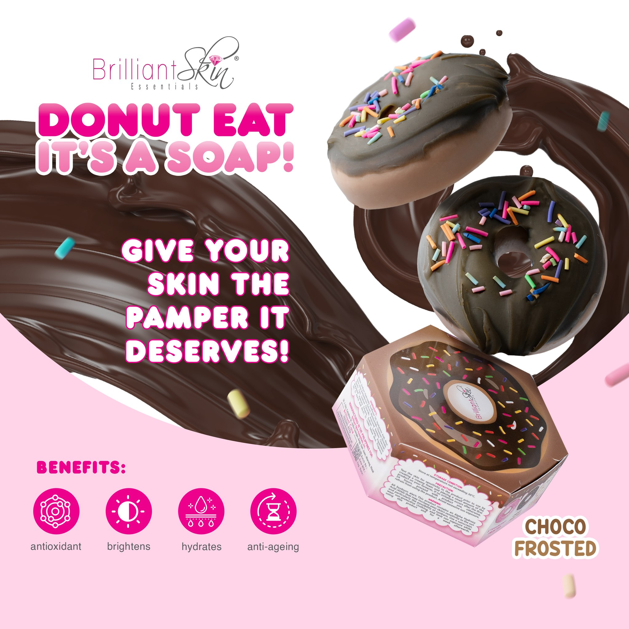 Brilliant Skin Donut Eat Its A Soap Choco Frosted - 90g