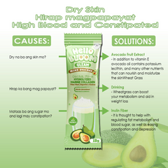 Hello Bloom Gleam Milky Avocado Collagen Beauty Supplement