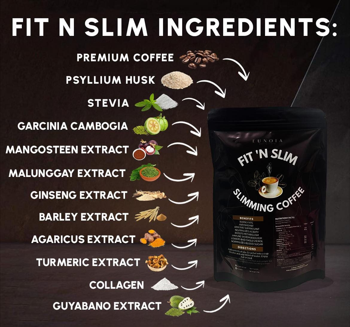 EUNOIA Fit'n Slim Slimming Coffee