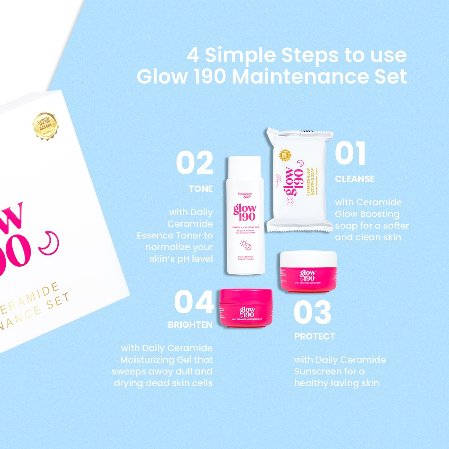 Transformed Skin Glow 190 Maintenance Set